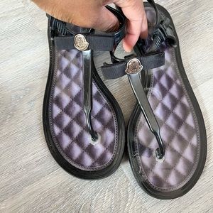MONCLER JELLY THONG SANDALS SIZE 38